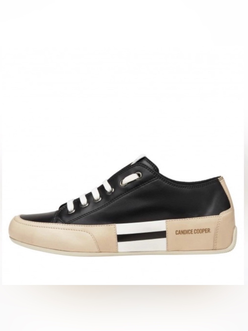 NWT Candice Cooper ROCK PATCH S - Leather sneakers - Black - Picture 1 of 15